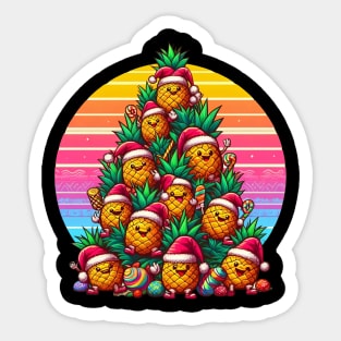 Pineapple Christmas Tree Sticker